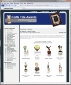 Trophy and Awards Shopping Cart Category Listing Screenshot Thumbnail